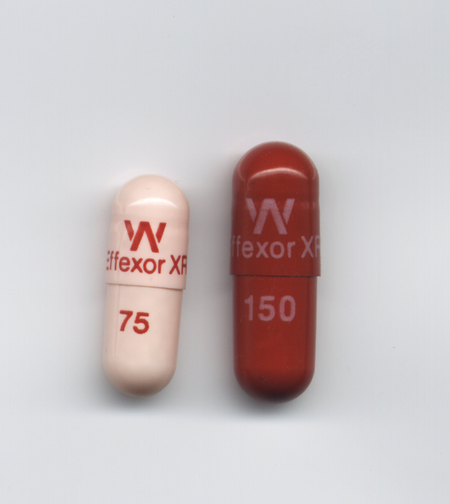 640px-EffexorXR_75and150mg Generic Effexor Xr (Venlafaxine) - Image 1