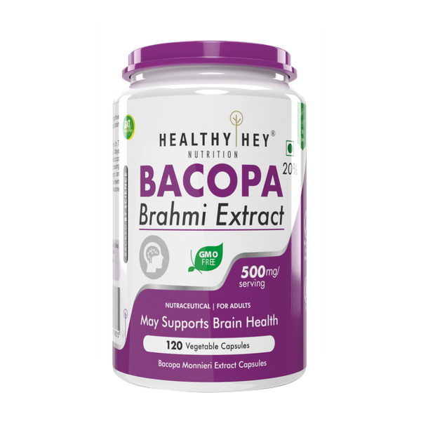healthy_bramhi-1 Bacopa Monnieri Extract 500mg Veg Capsules - Image 1