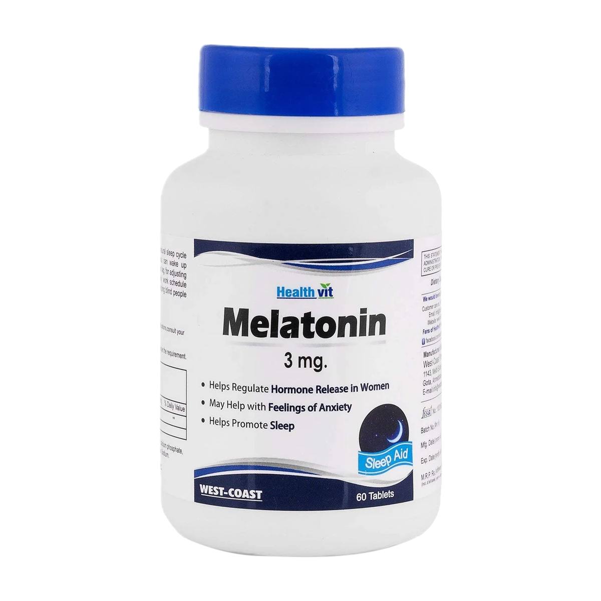 melatonin3_f-2 Melatonin 3mg Tablets - Image 1