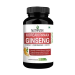 Korean Panax Ginseng 500mg Veg Capsules