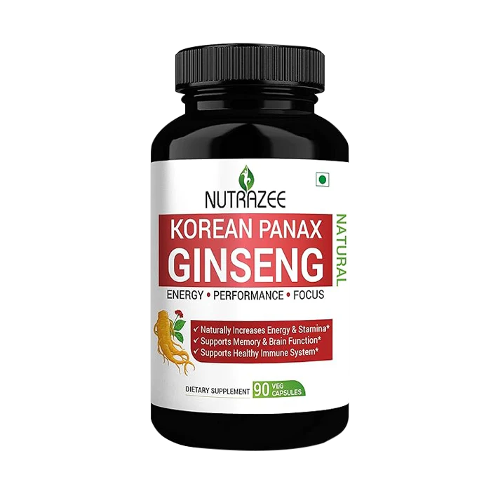 panax_gi Korean Panax Ginseng 500mg Veg Capsules - Image 1