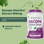 Bacopa Monnieri Extract 500mg Veg Capsules - Image 3