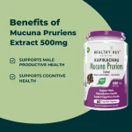 Mucuna Pruriens Extract 500mg Veg Capsules - Image 3